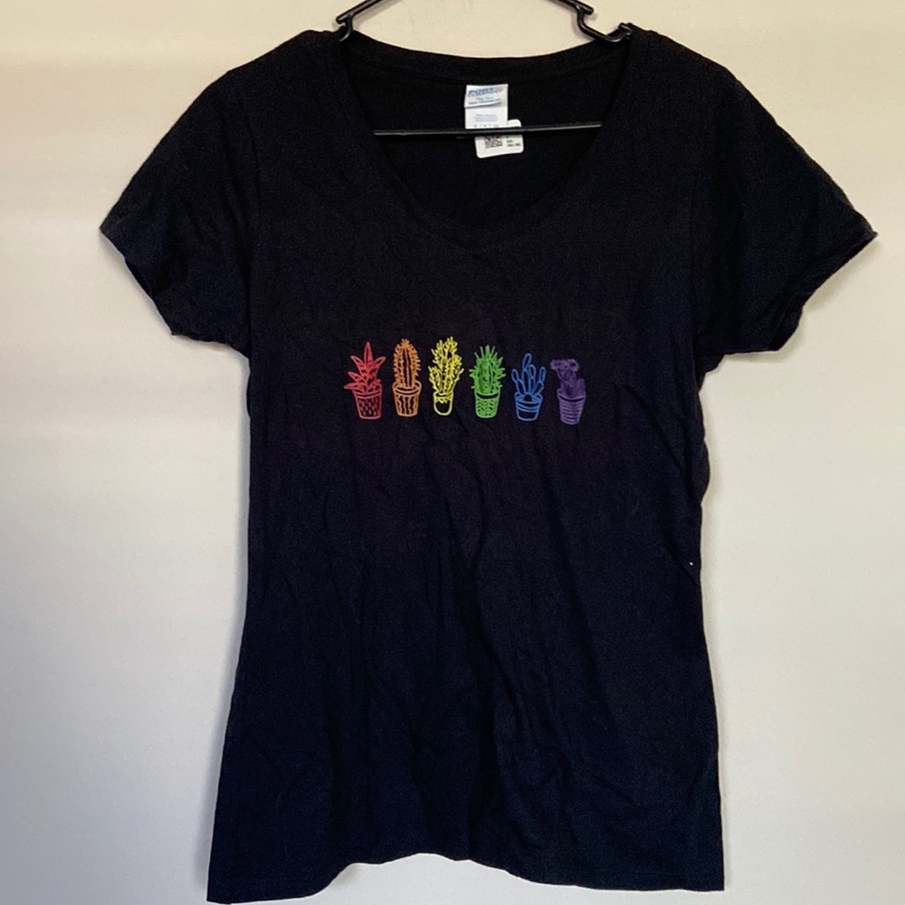 Rainbow, cactus T-shirt